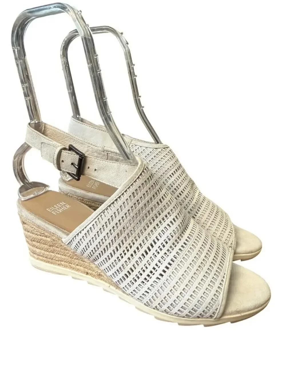 Eileen Fisher Aura Espadrille Wedge Sandal Women size 9.5